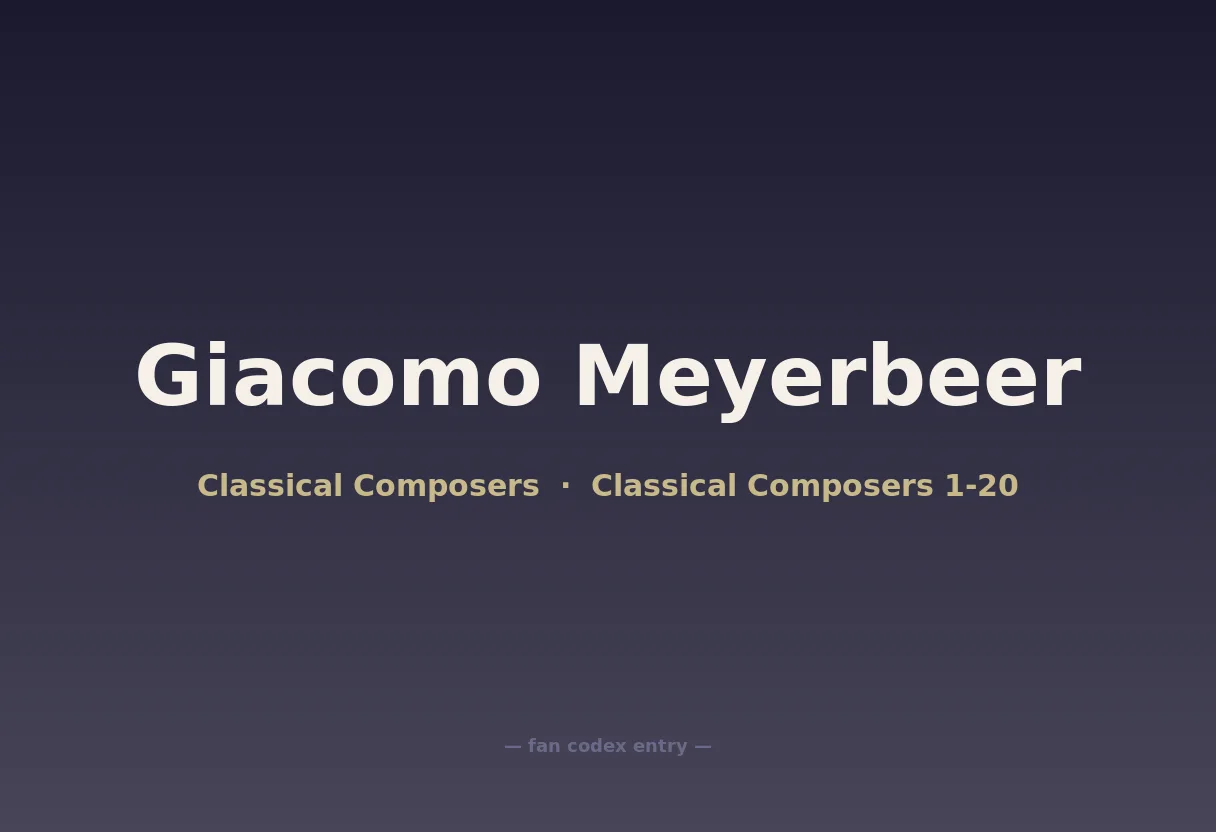 Giacomo Meyerbeer
