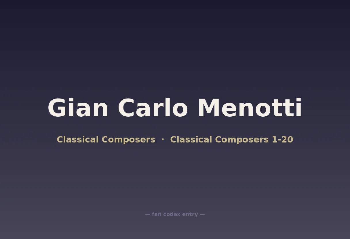 Gian Carlo Menotti