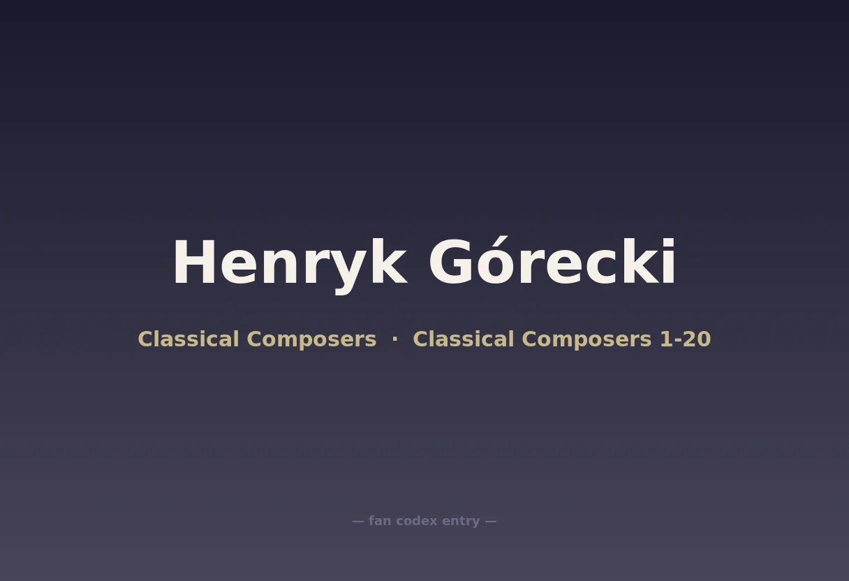 Henryk Górecki