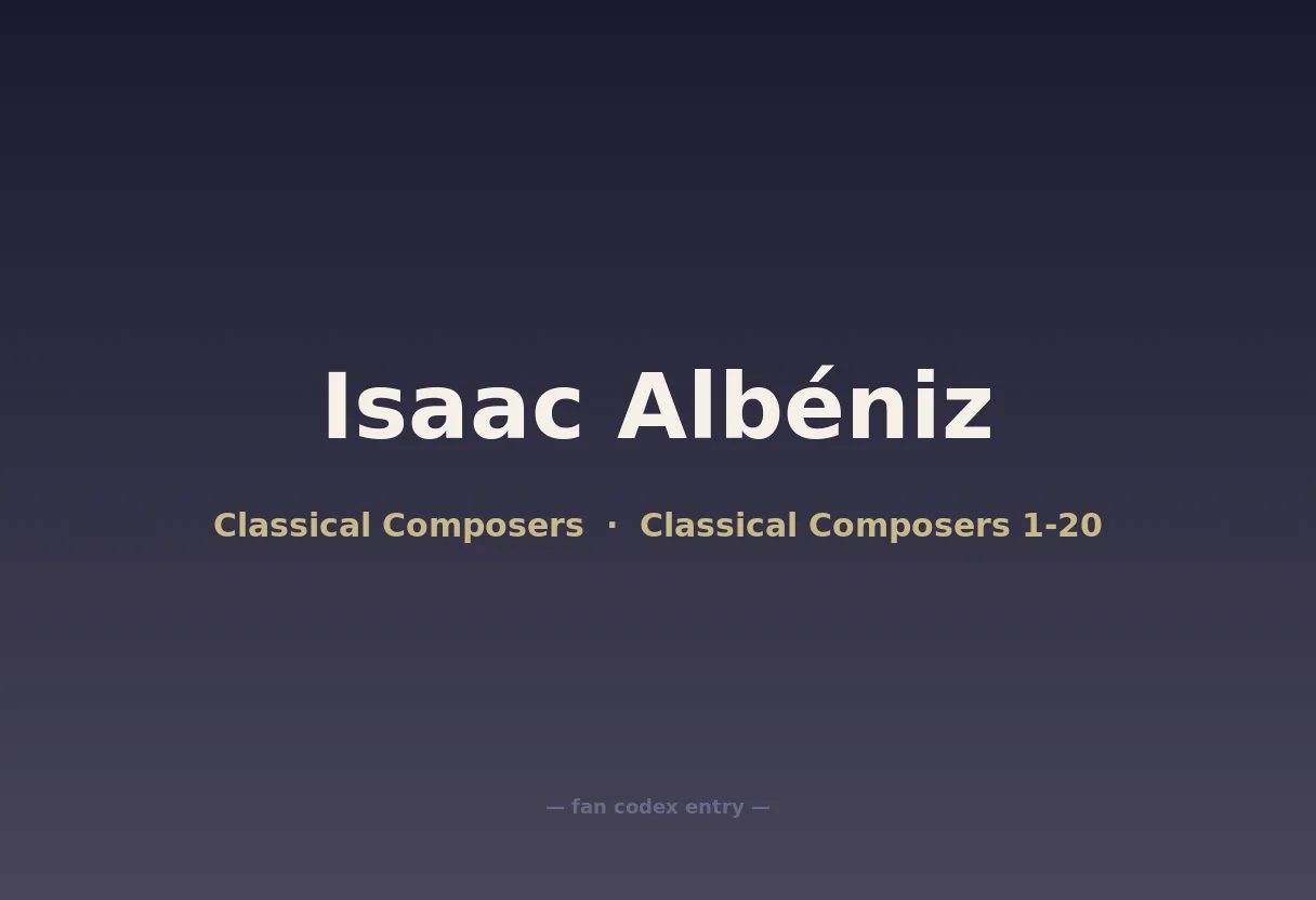 Isaac Albéniz