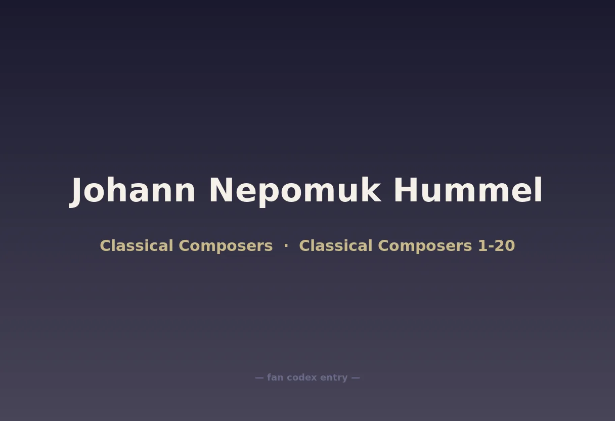Johann Nepomuk Hummel