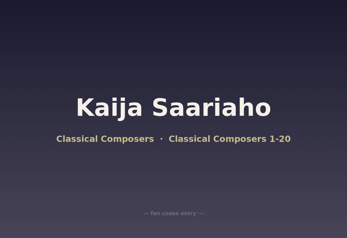 Kaija Saariaho